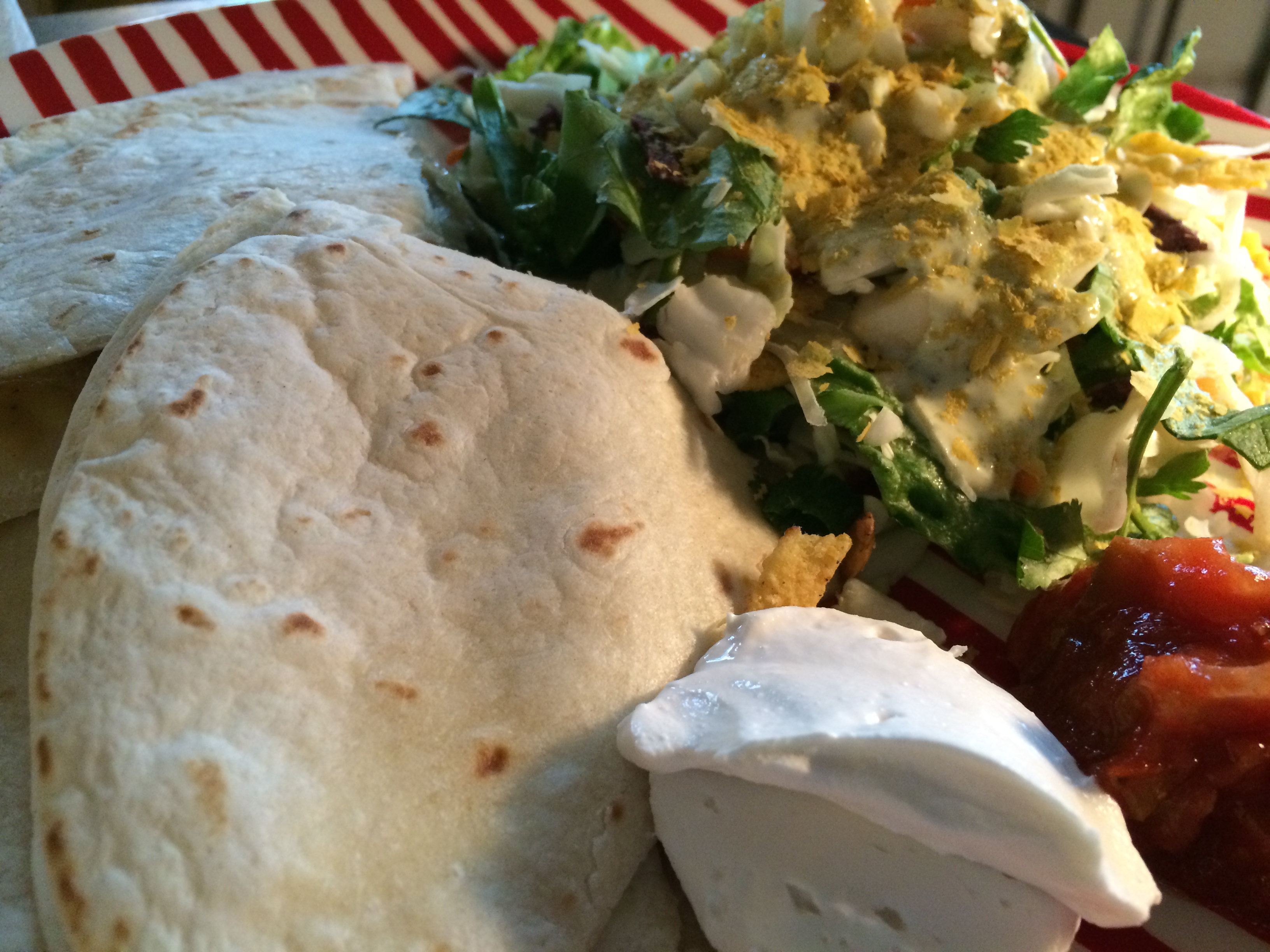 Vegetarian Swiss Chard Quesadillas.