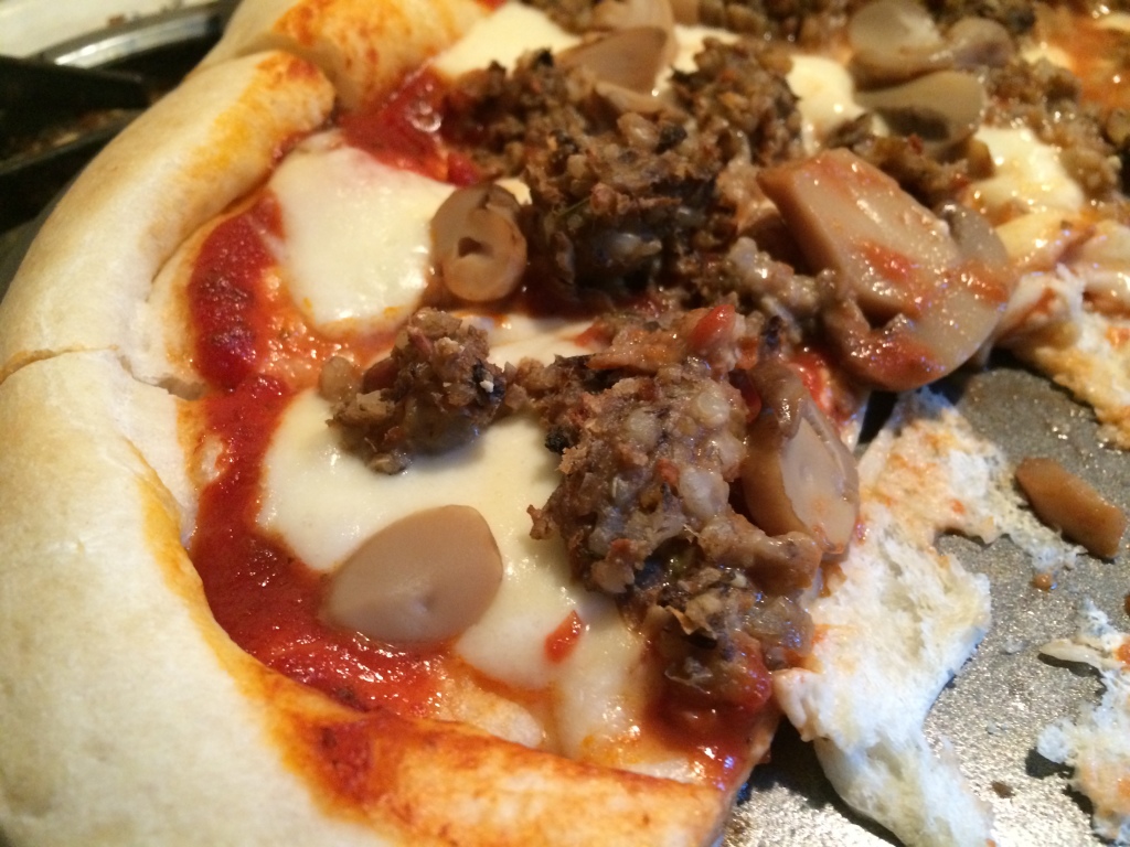 burger-and-mushroom-pizza