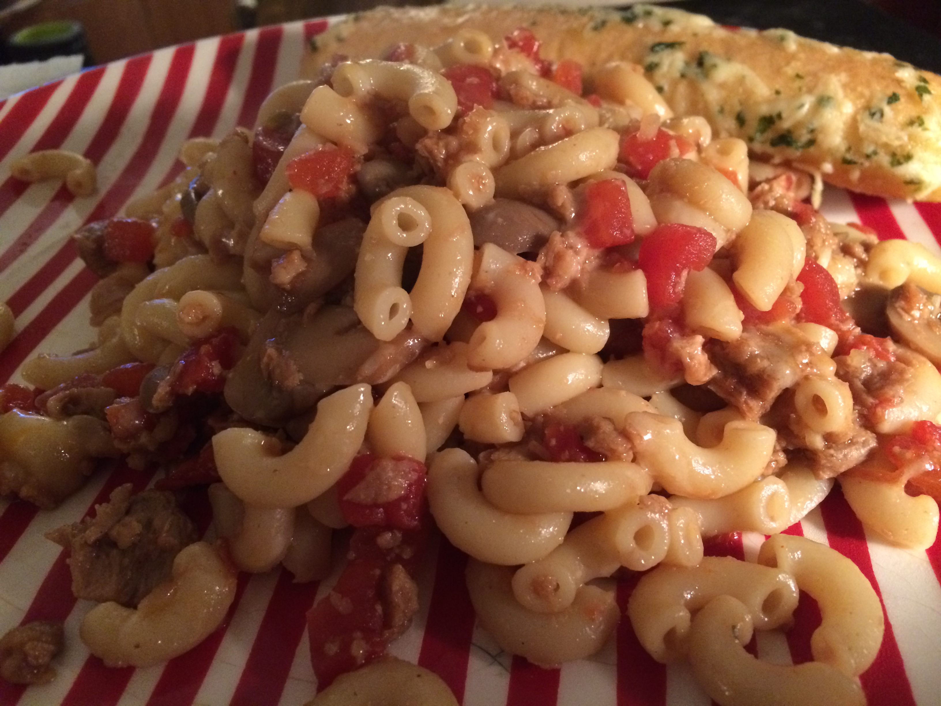 New Recipe Vegetarian MacaroniBeef Skillet.