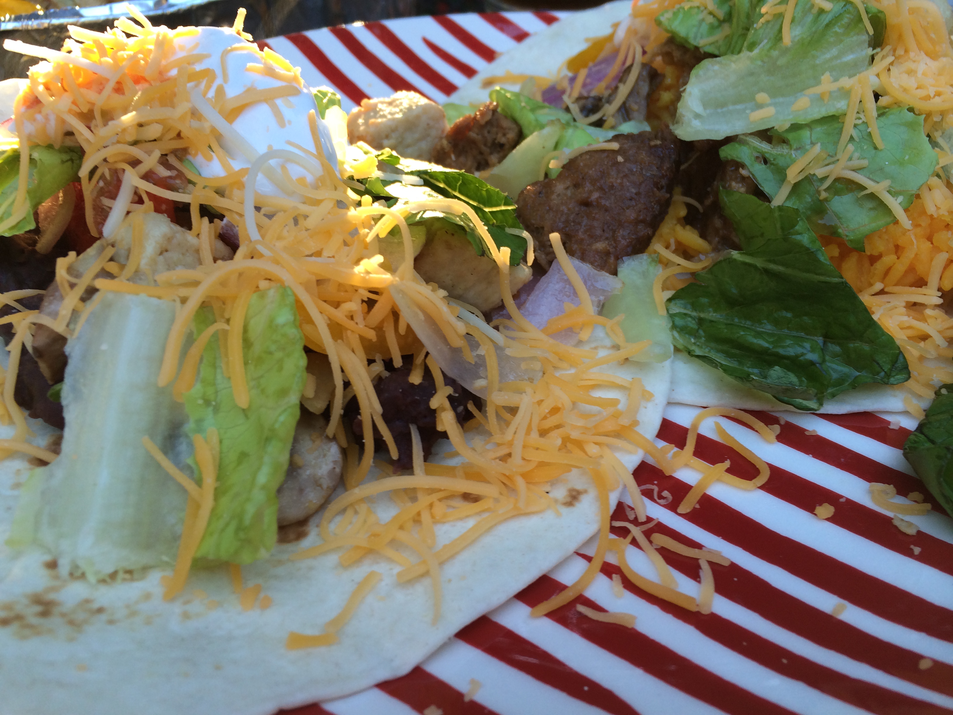 Weekend Cookouts Fajitas and Veggie Dogs (on Two Different Nights).