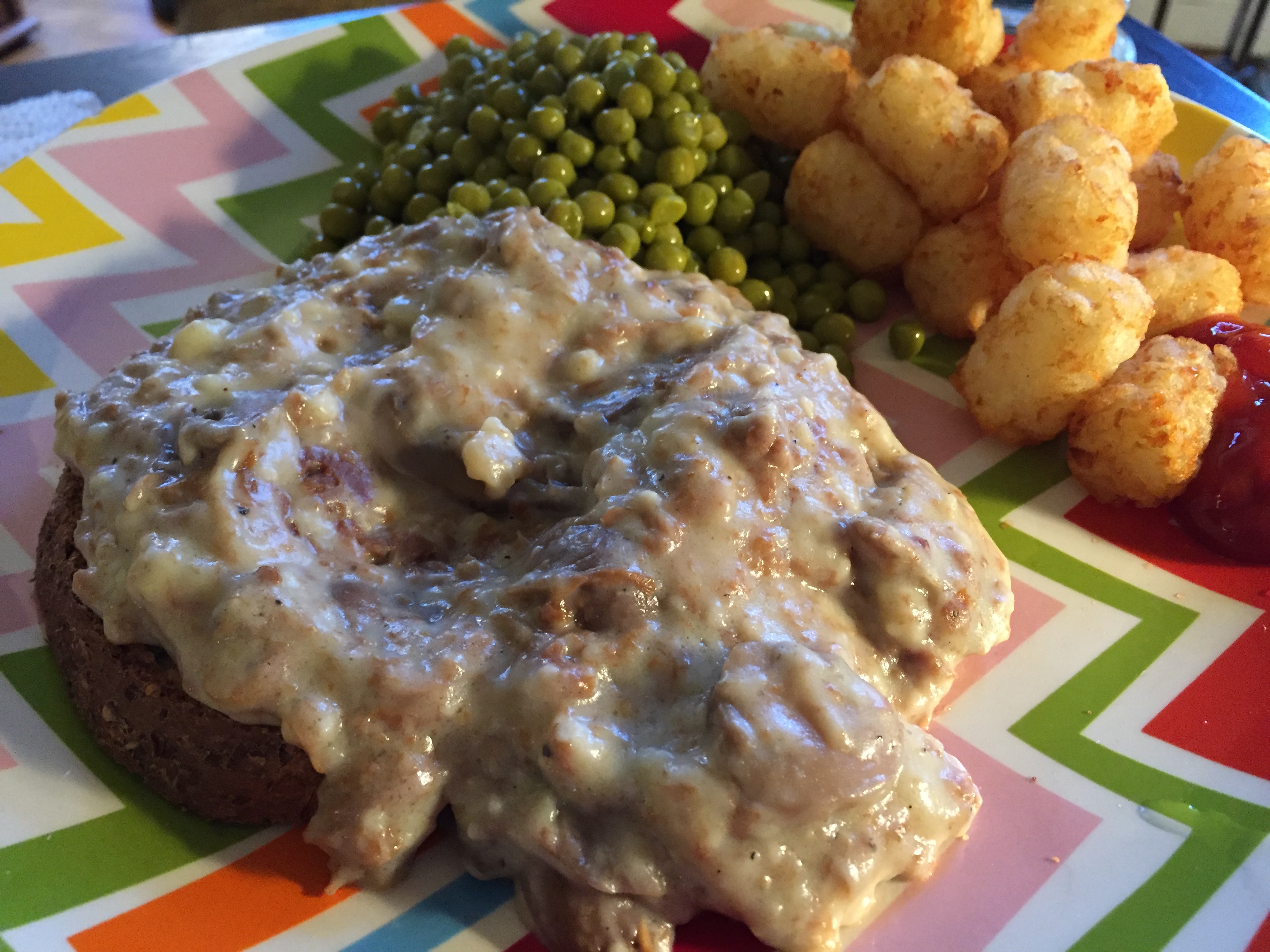 Comfort Food Extraordinaire Vegan Creamed “Tuna” Over Toast.