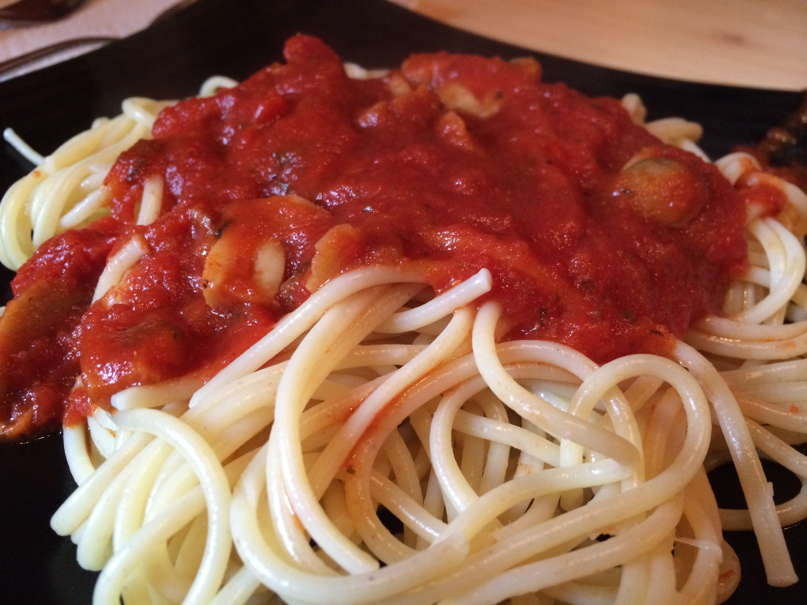 Шампиньоны соус для спагетти